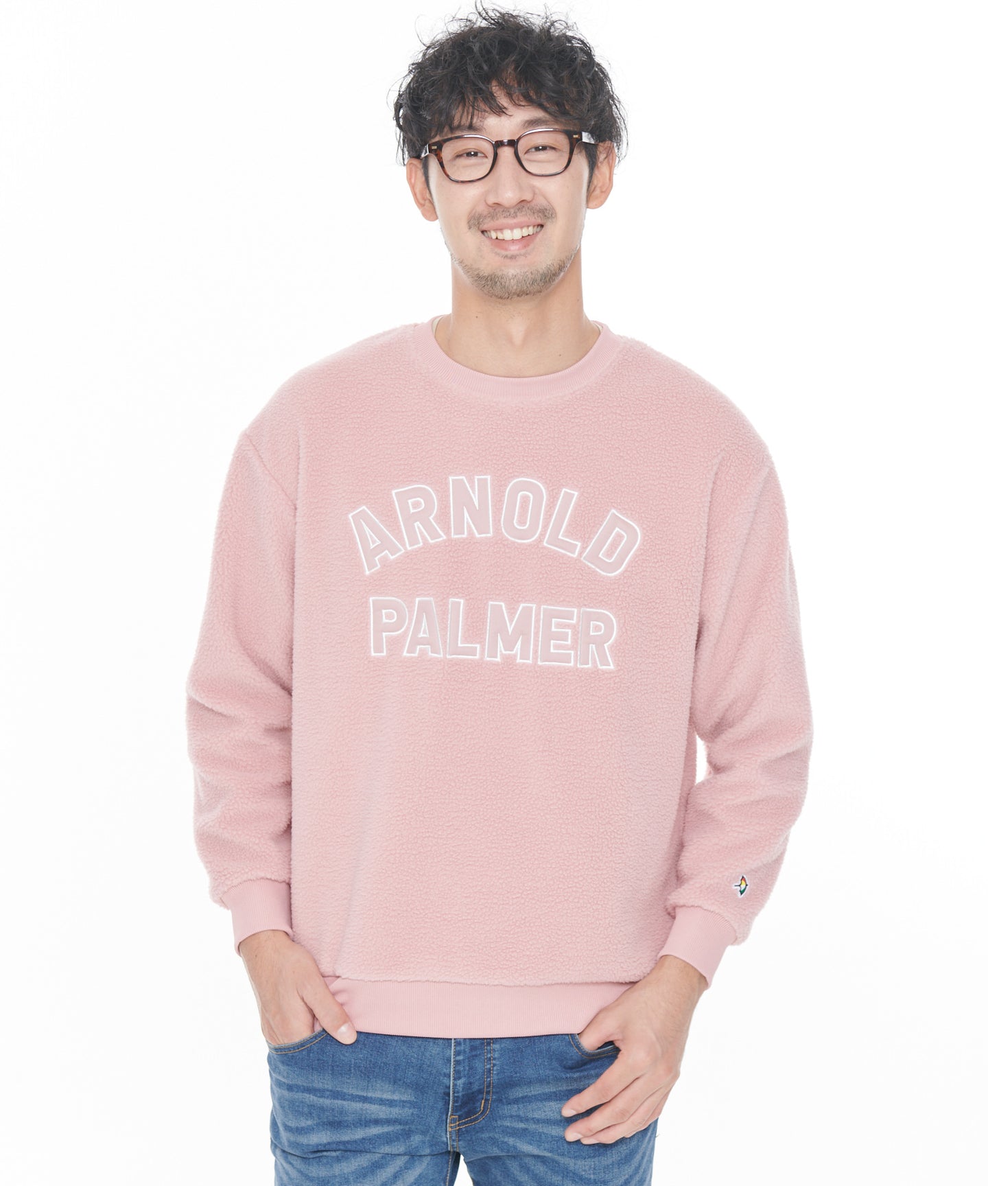 Arnold Palmer 【残り2点】ボアフリースシェアロゴプルオーバー